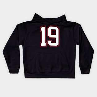 Number Nineteen 19 Kids Hoodie